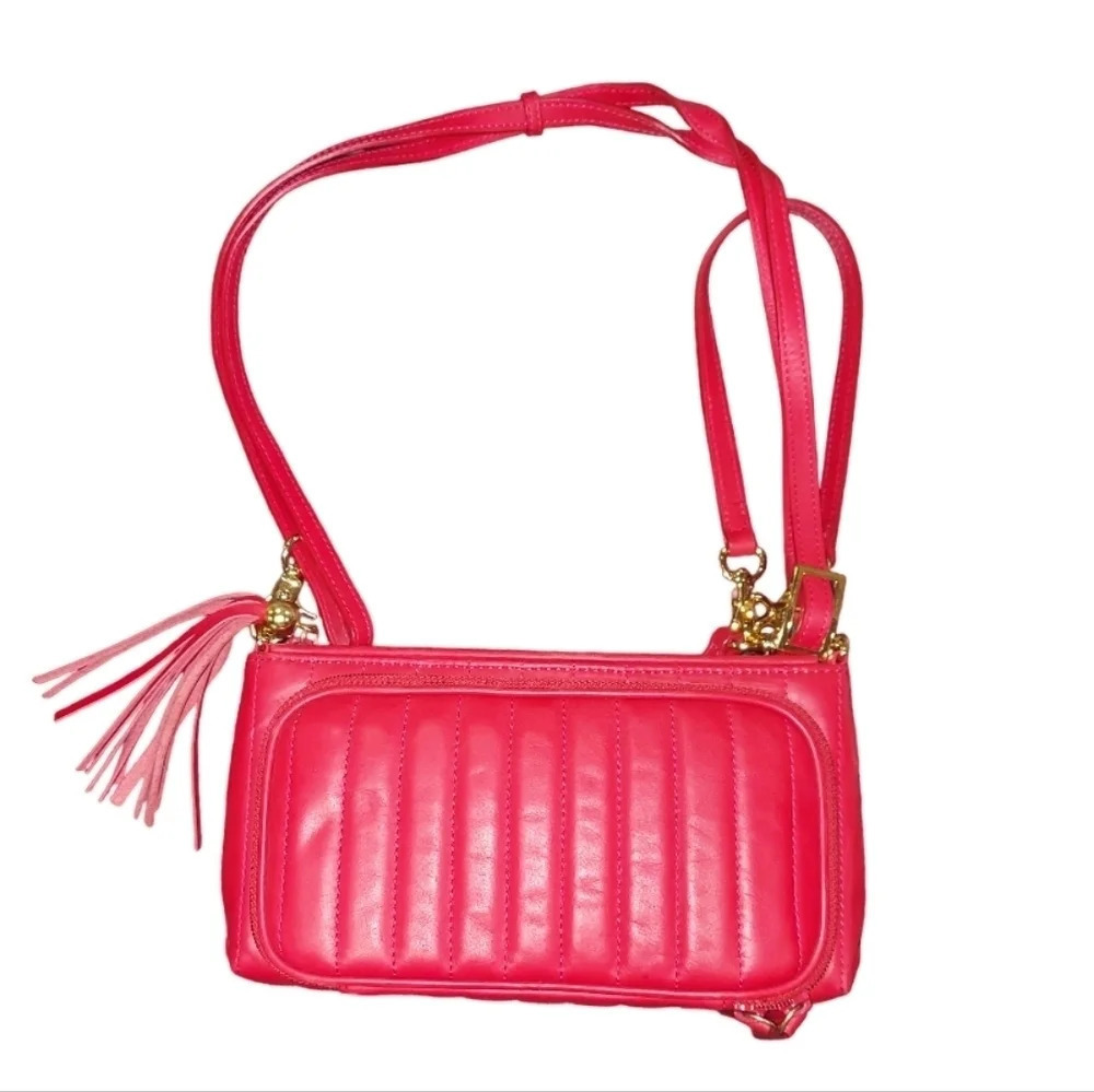Levenger Quilted Leather Clutch Wallet